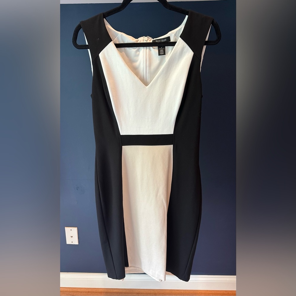 White House Black Market Two-Tone Midi Dress